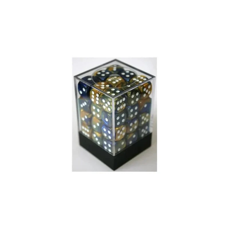 Chessex Gemini Blue-Gold W6 12mm Set