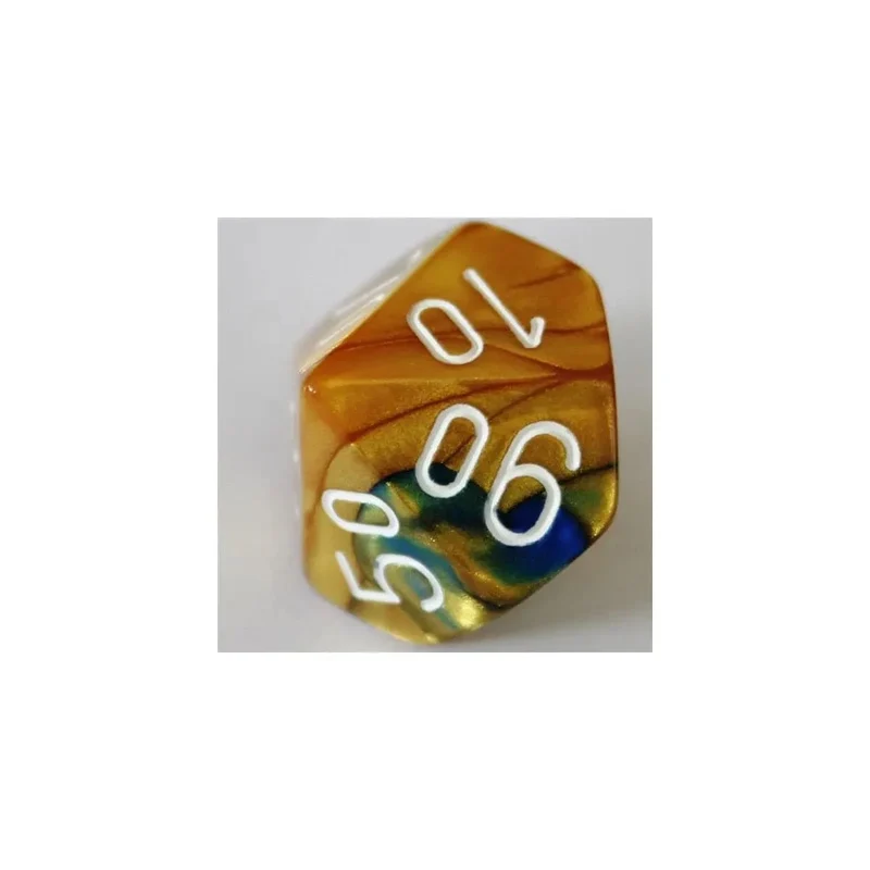 Chessex Gemini Blue-Gold W10-0