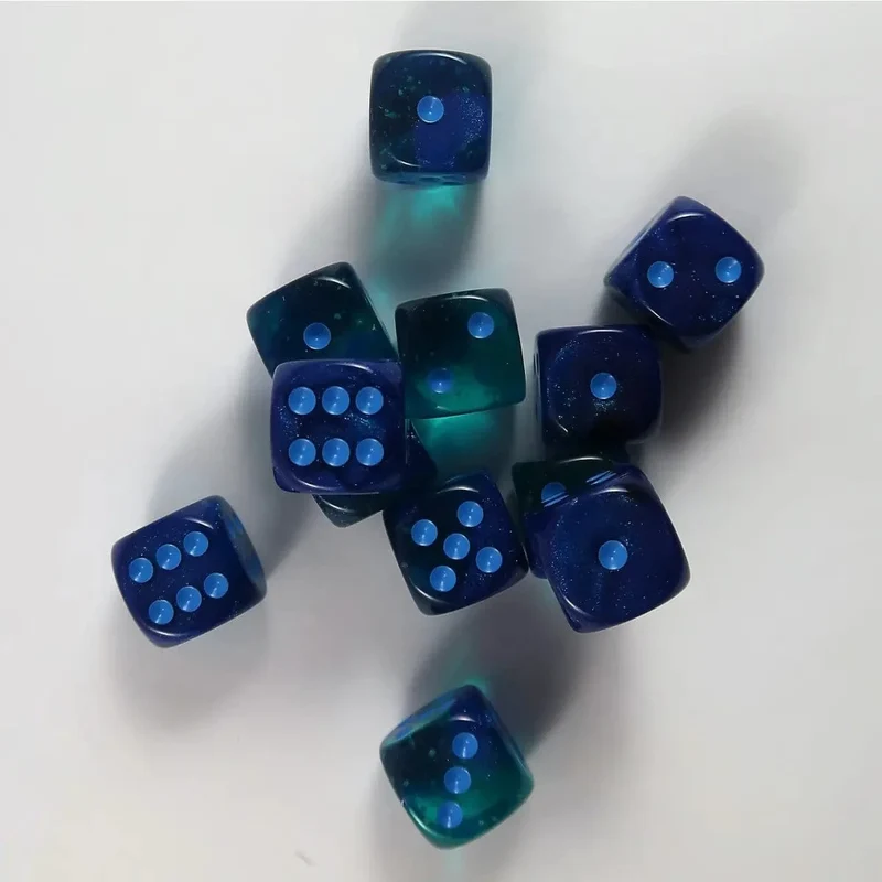 Chessex Gemini blue-blue W6 16mm Set