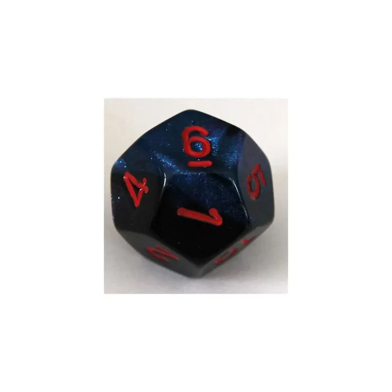 Chessex Gemini Black-Starlight W12