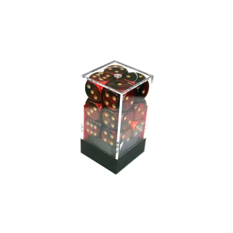 Chessex Gemini Black-Red W6 16mm Set