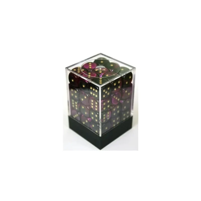 Chessex Gemini Black-Purple W6 12mm Set