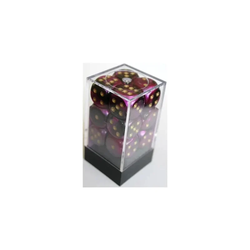 Chessex Gemini Black-Purple W6 16mm Set