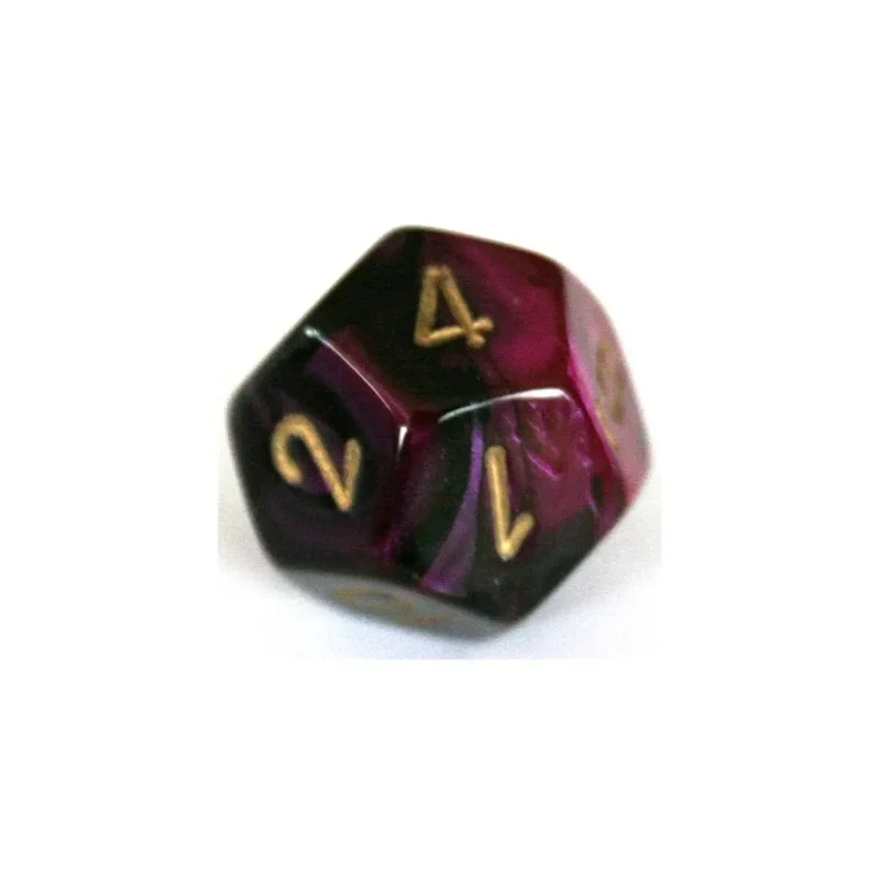 Chessex Gemini Black-Purple W12