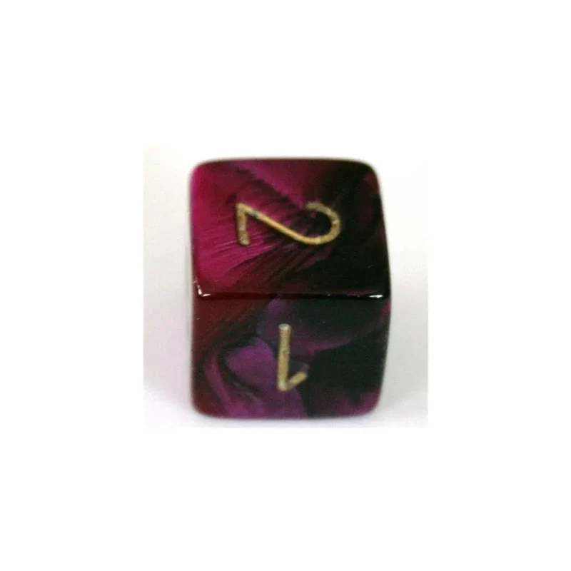 Chessex Gemini Black-Purple W6