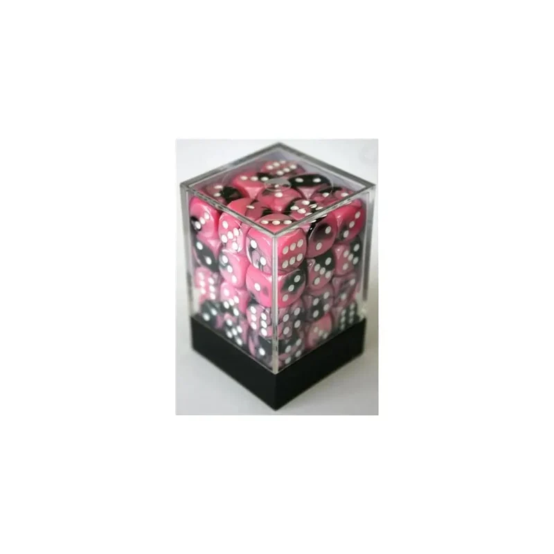 Chessex Gemini Black-Pink W6 12mm Set