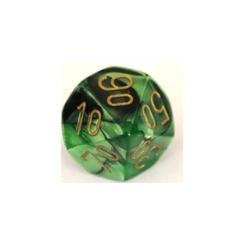 Chessex Gemini Black-Green W10-0