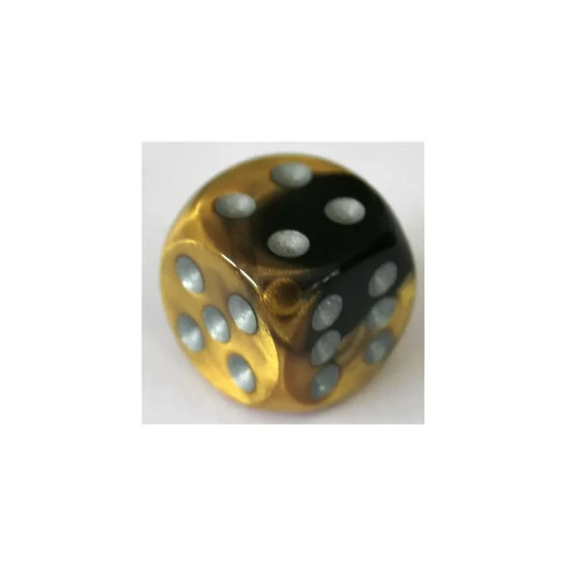 Chessex Gemini Black-Gold W6 20mm