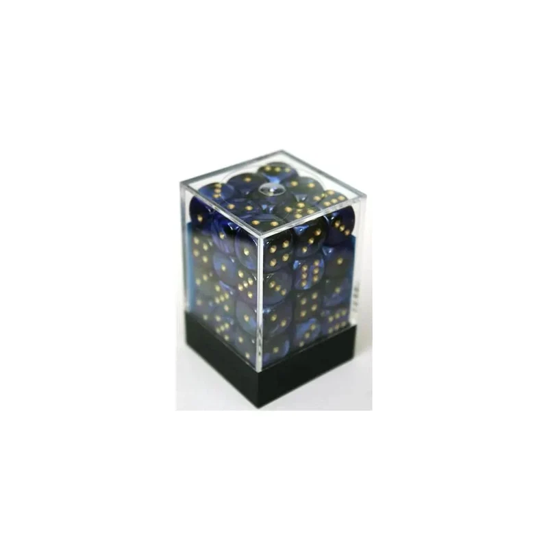 Chessex Gemini Black-Blue W6 12mm Set