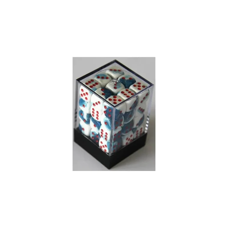 Chessex Gemini Astral Blue-White W6 12mm Set
