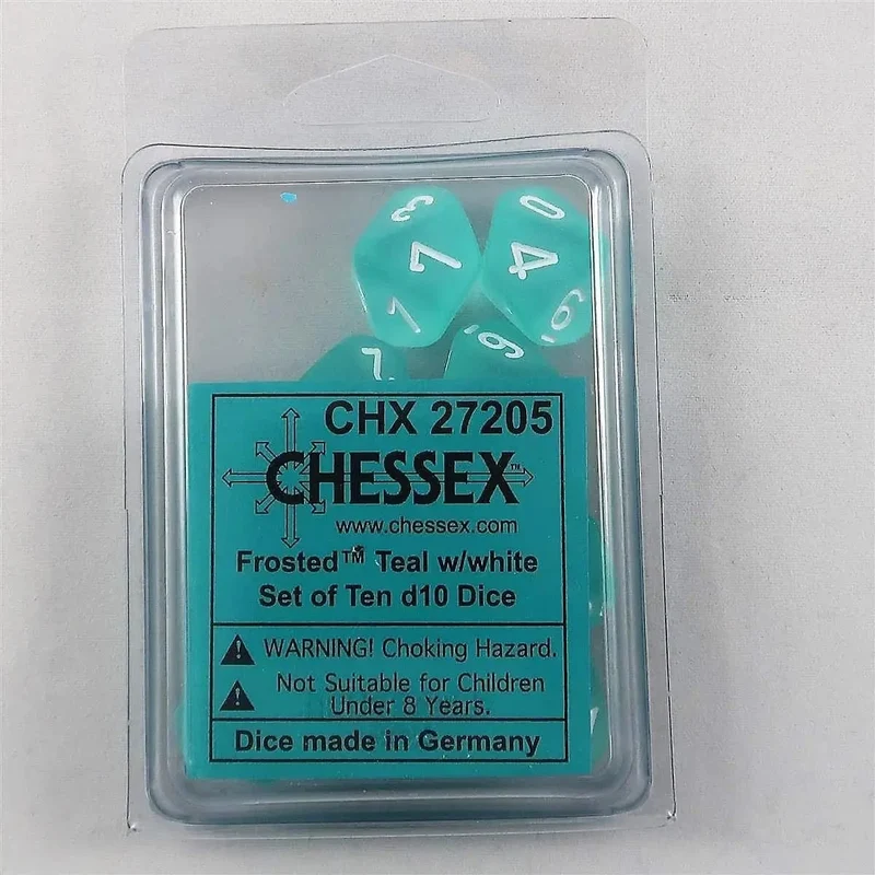 Chessex Frosted Teal 10 x W10 Set