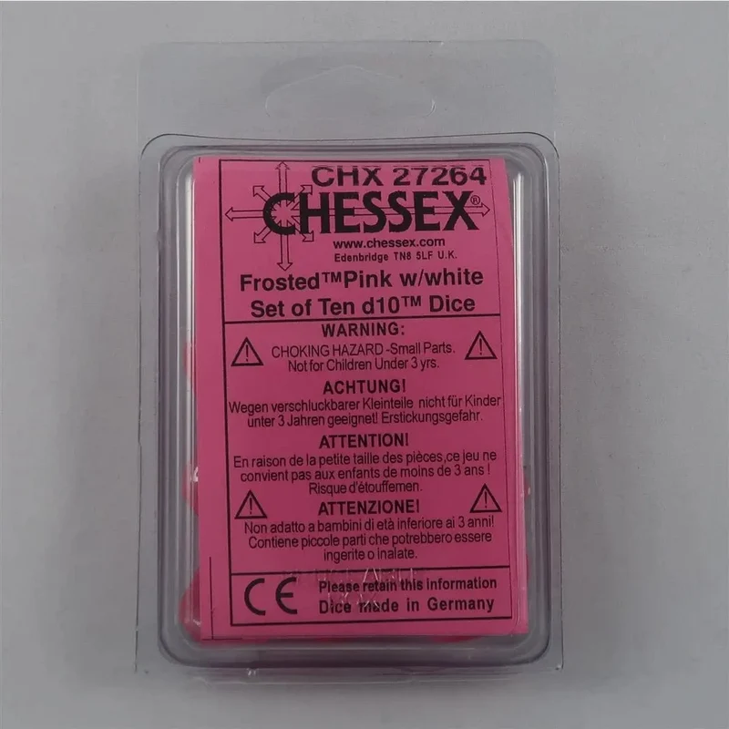 Chessex Frosted Pink 10 x W10 Set