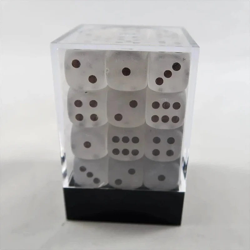 Chessex Frosted Clear W6 12mm Set