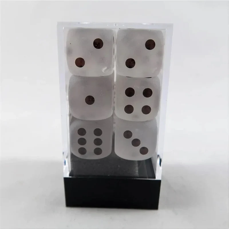 Chessex Frosted Clear W6 16mm Set