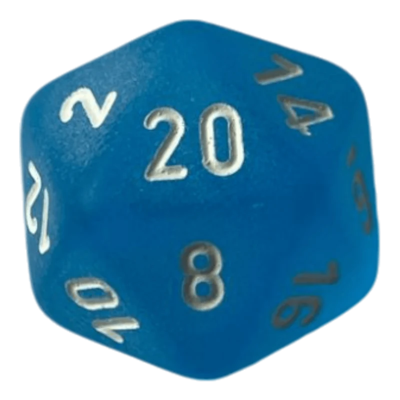 Chessex Frosted Caribbean Blue W20