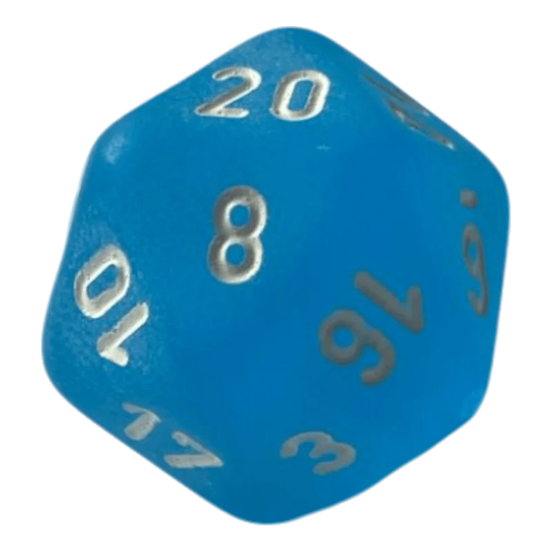 Chessex Frosted Caribbean Blue W20