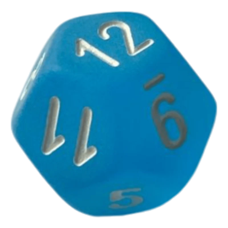 Chessex Frosted Caribbean Blue W12