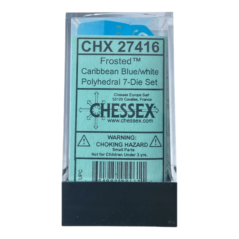 Chessex Frosted Caribbean Blue Set