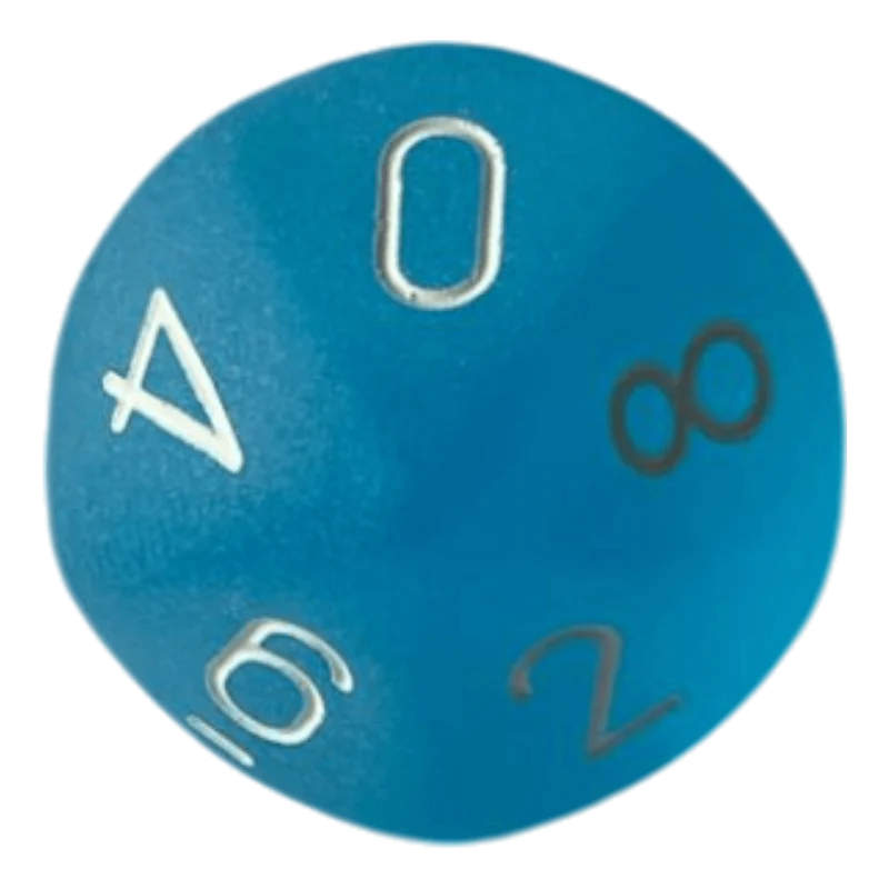 Chessex Frosted Caribbean Blue W10