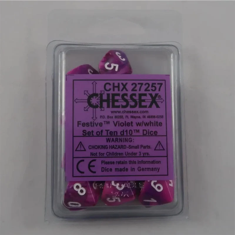 Chessex Festive Violet 10 x W10 Set