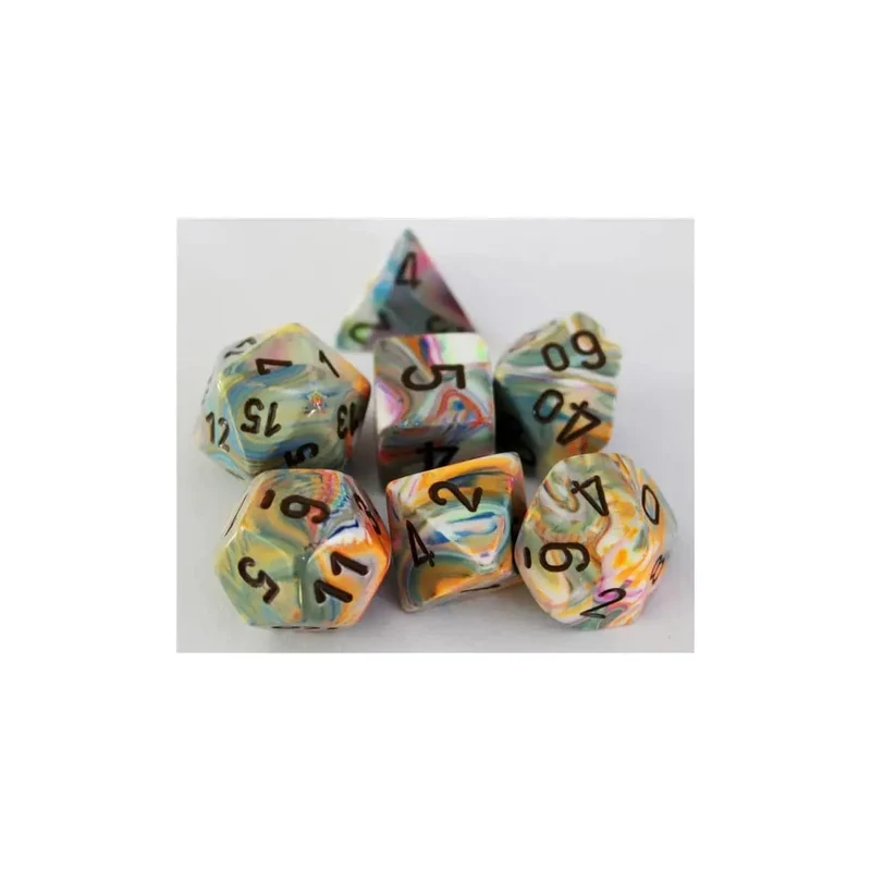 Chessex Festive Vibrant/Brown Set