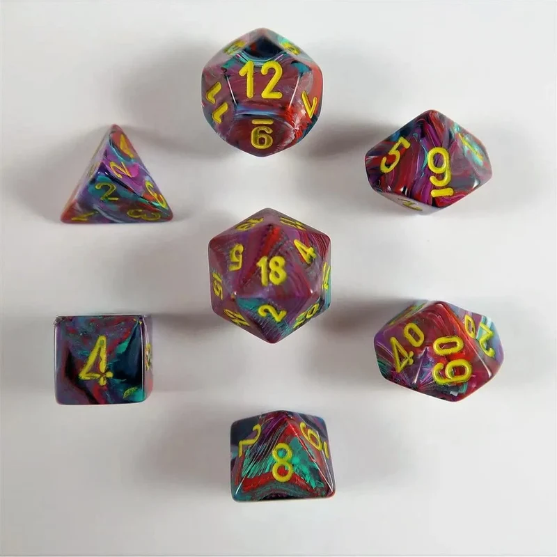 Chessex Festive Mosaic Mini-Würfelset