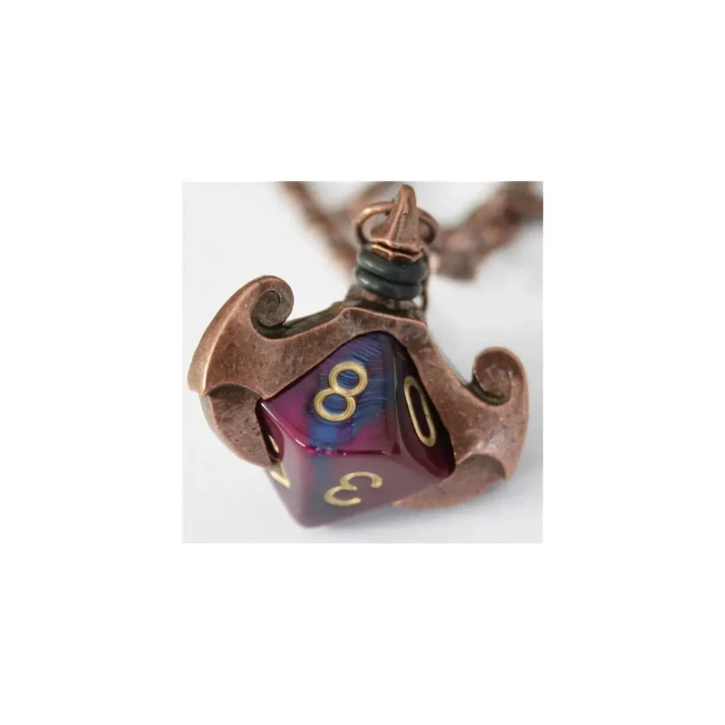 Chessex Bronzener Anhänger W10 Mit Kette