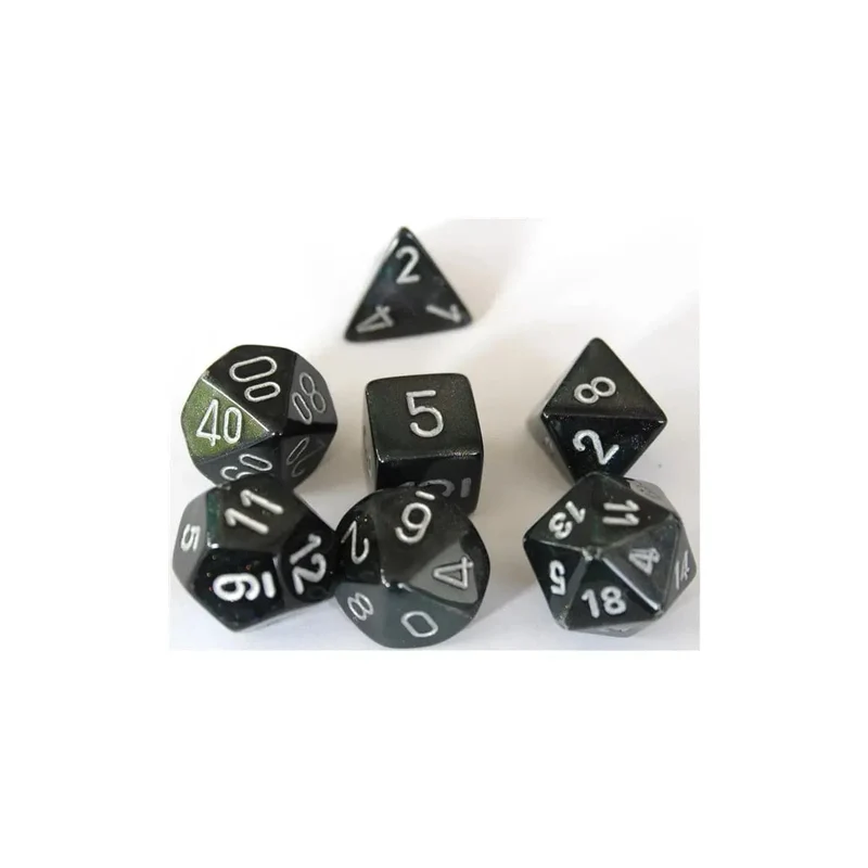 Chessex Borealis Light Smoke/Silver 7er Set