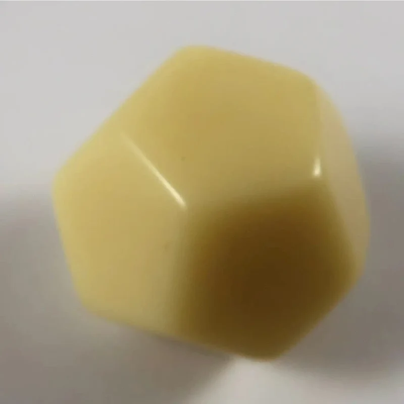 Chessex Blanko Würfel W12 elfenbein