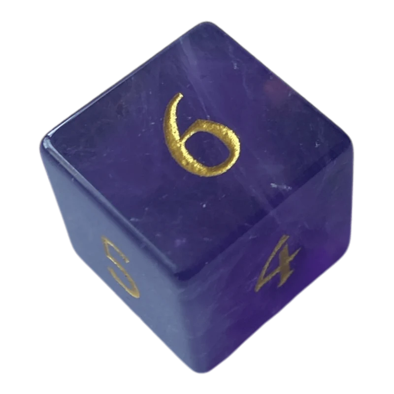 Amethyst Edelsteinwürfel Lila W6