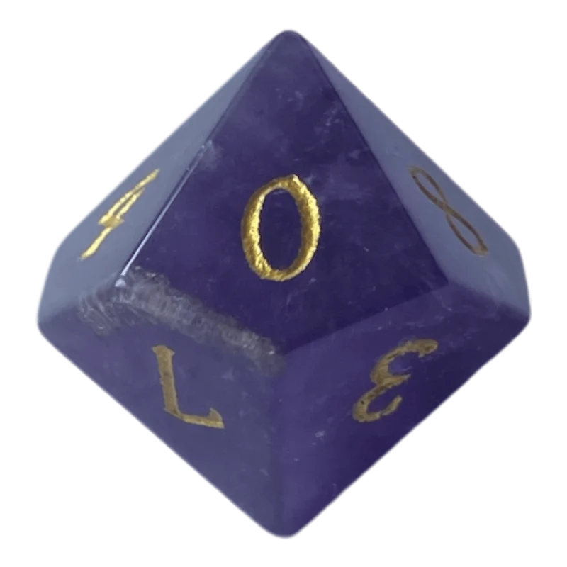 Amethyst Edelsteinwürfel Lila W10