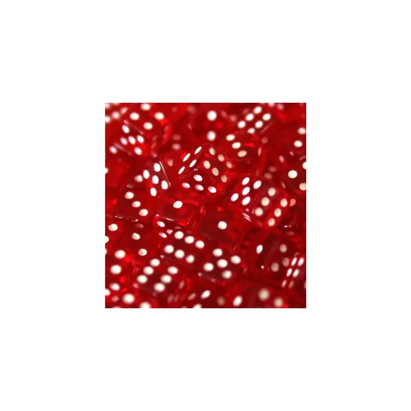 5mm Würfel Translucent Red 250 Stück