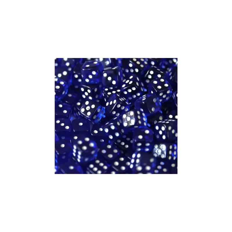 5mm Würfel Translucent Blue 250 Stück