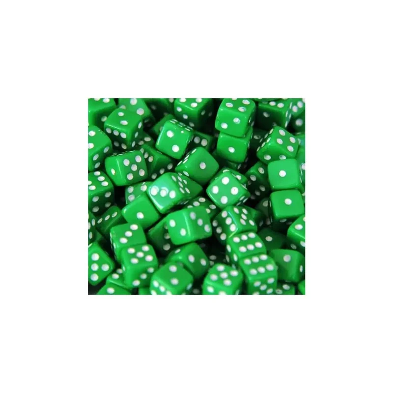 5mm Würfel Opaque Green 250 Stück