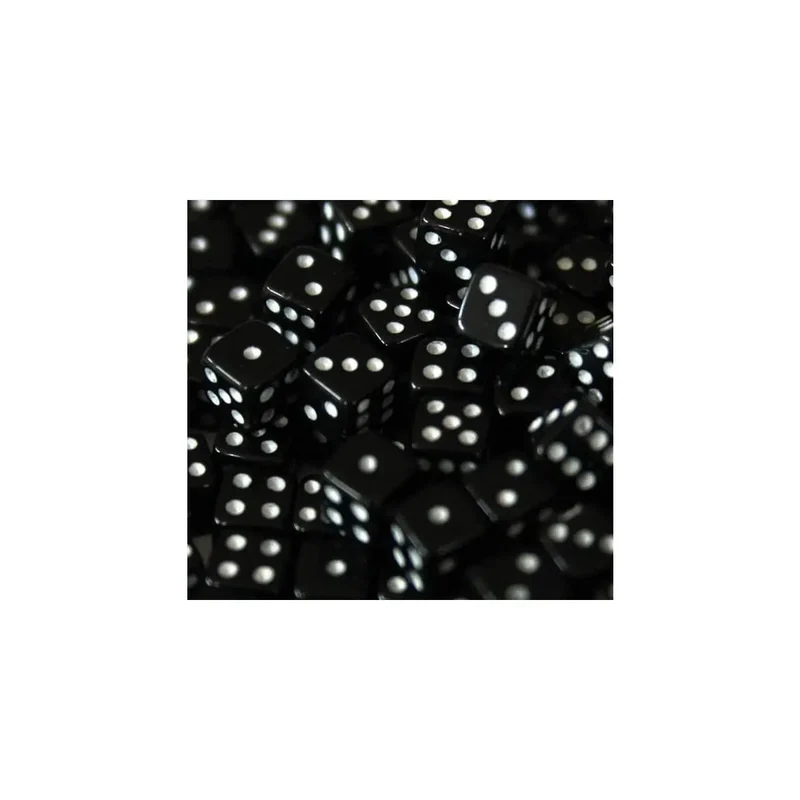 5mm Würfel Opaque Black 250 Stück