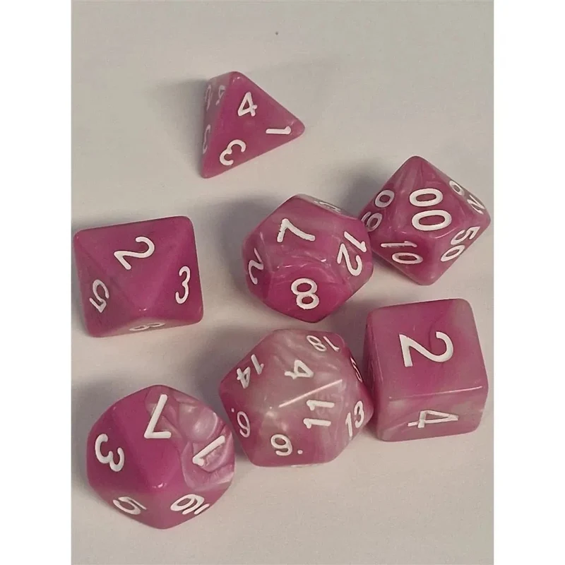 Perlmutt pink/weiß Set