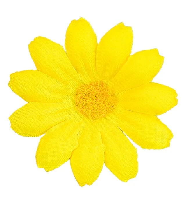 Set von 20 dekorativen gelben Blumen
