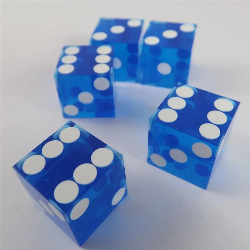 KasinoWürfel blau 5er Bundle