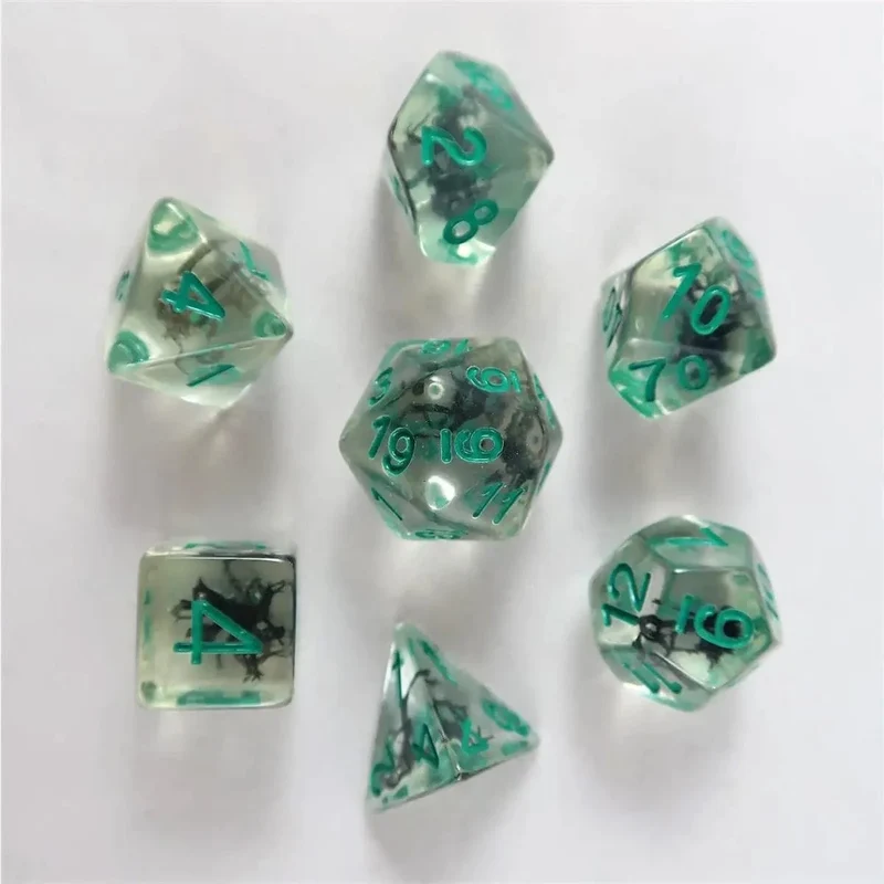 Moss Dice black Set
