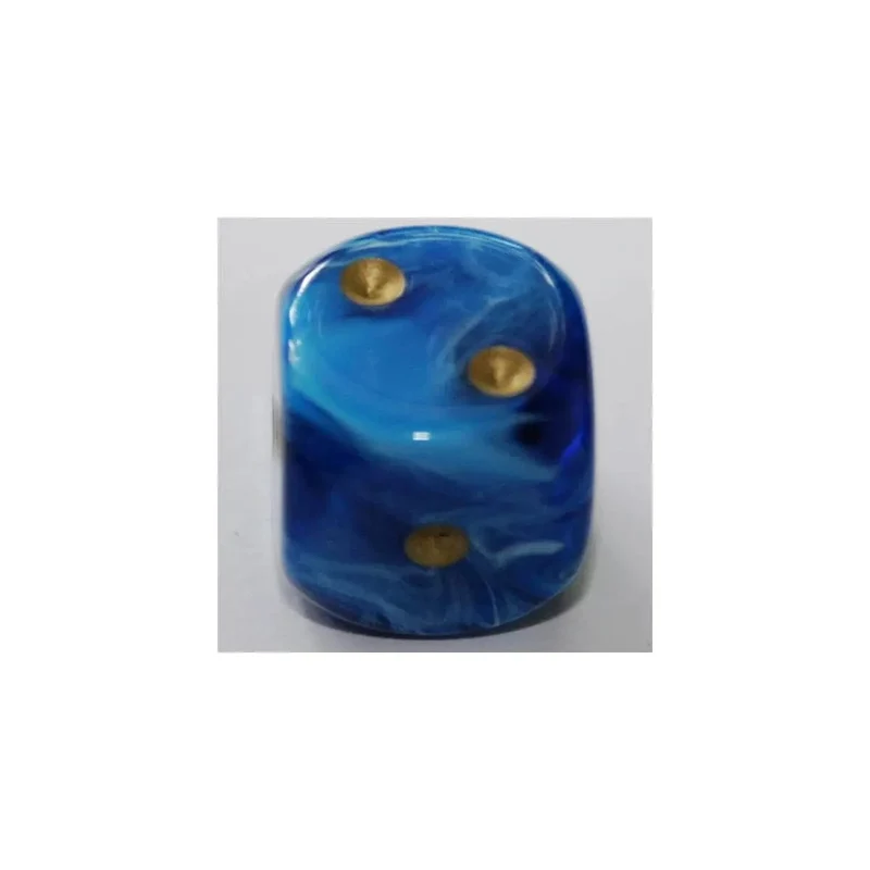 Chessex Vortex Blue/Gold W6 20mm