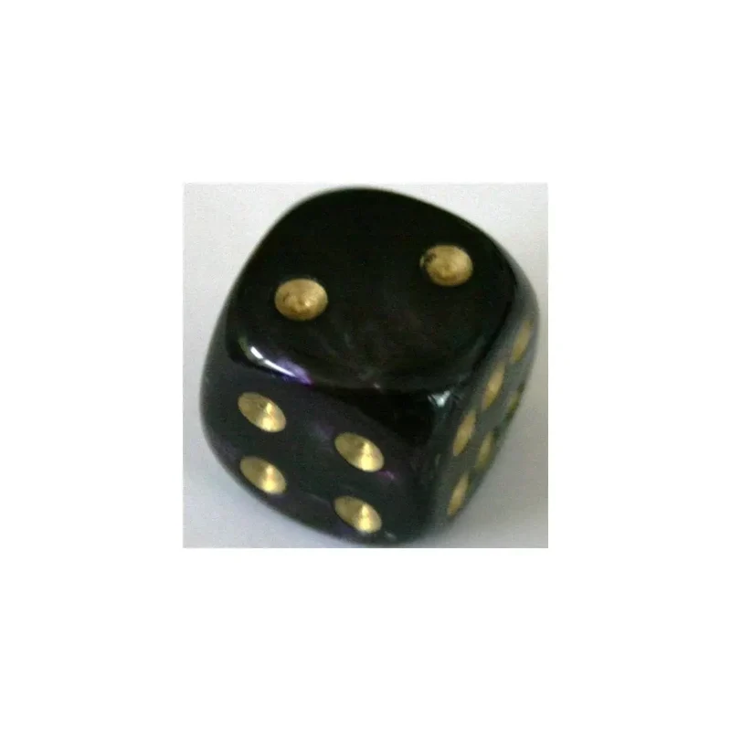 Chessex Lustrous Shadow/Gold W6 20mm
