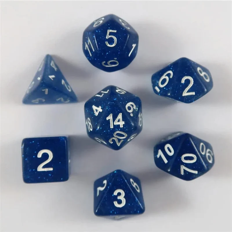 Glitzer blau Set