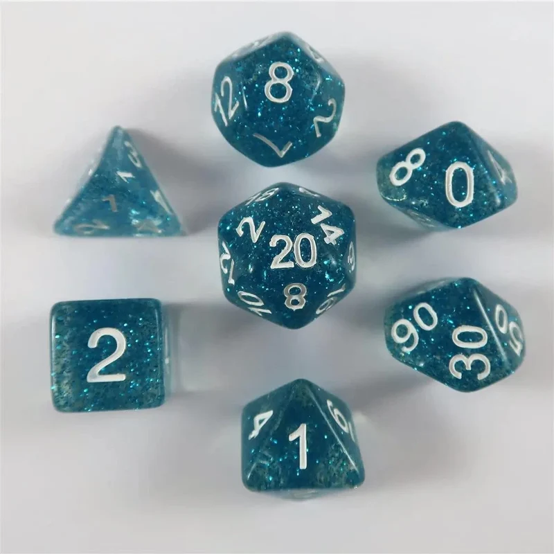 Glitzer Türkis Set