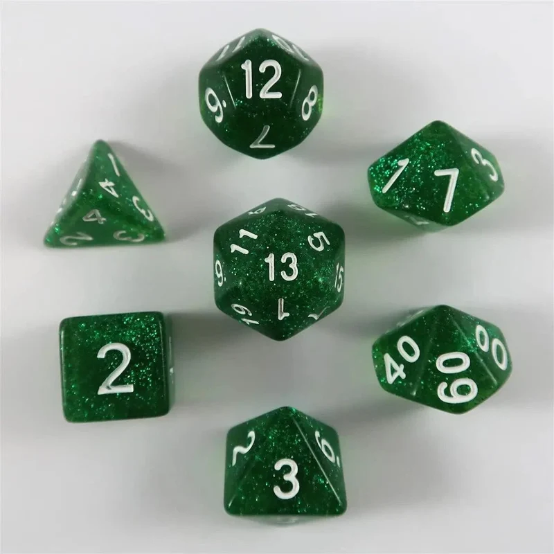 Glitzer grün Set
