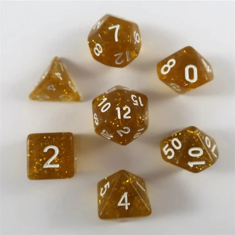 Glitzer gelb Set