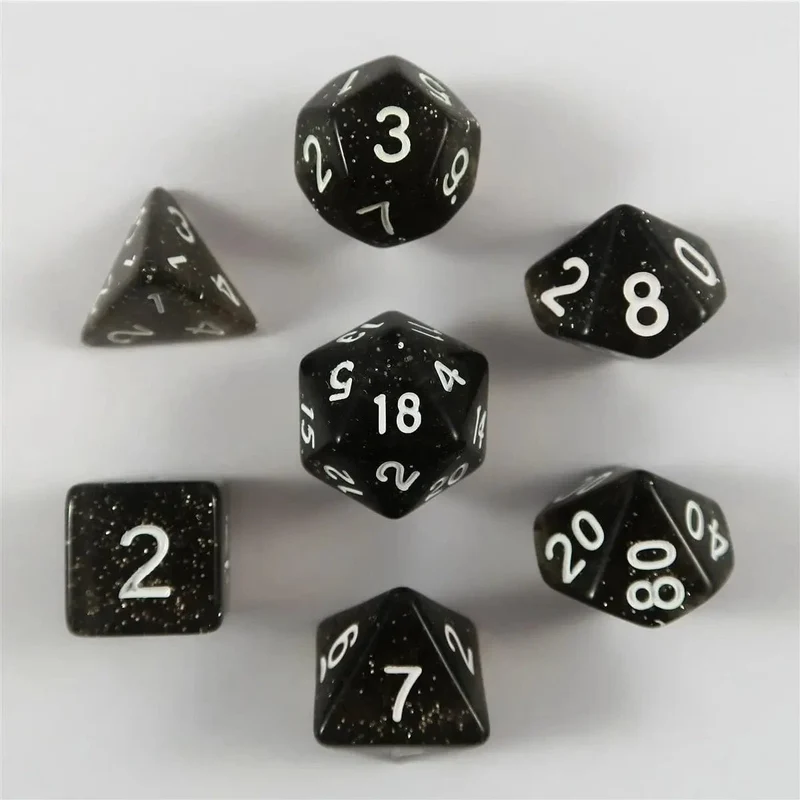 Glitzer grau Set