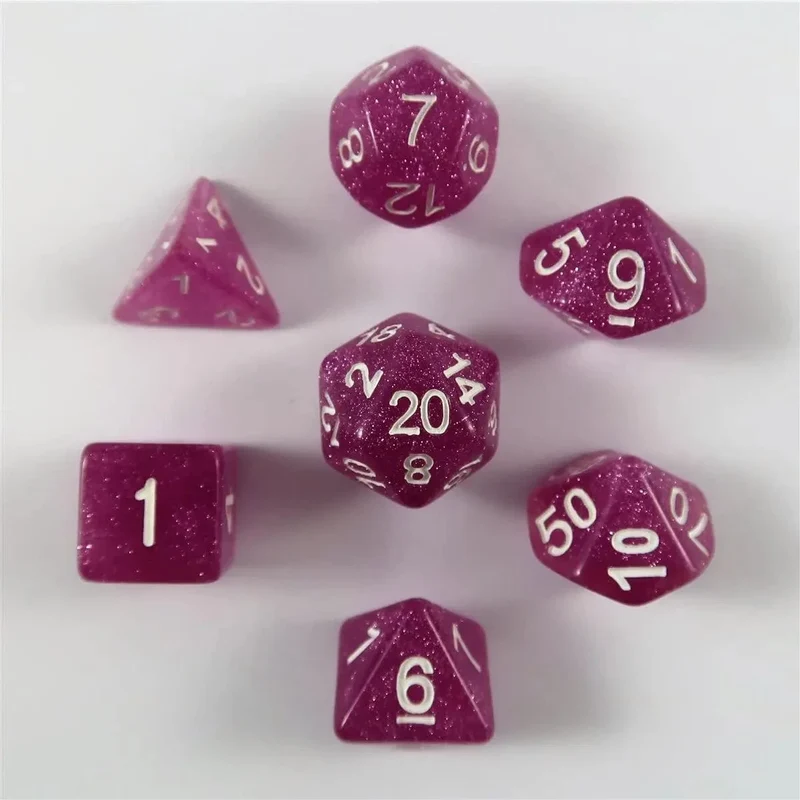 Glitzer lila Set