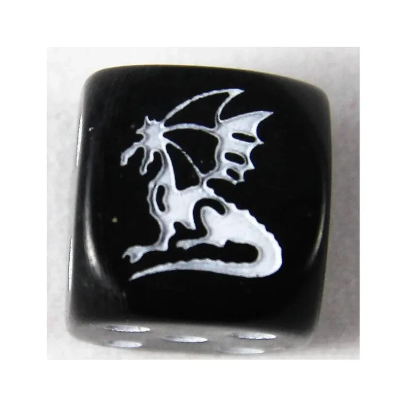 DrachenWürfel W6 schwarz