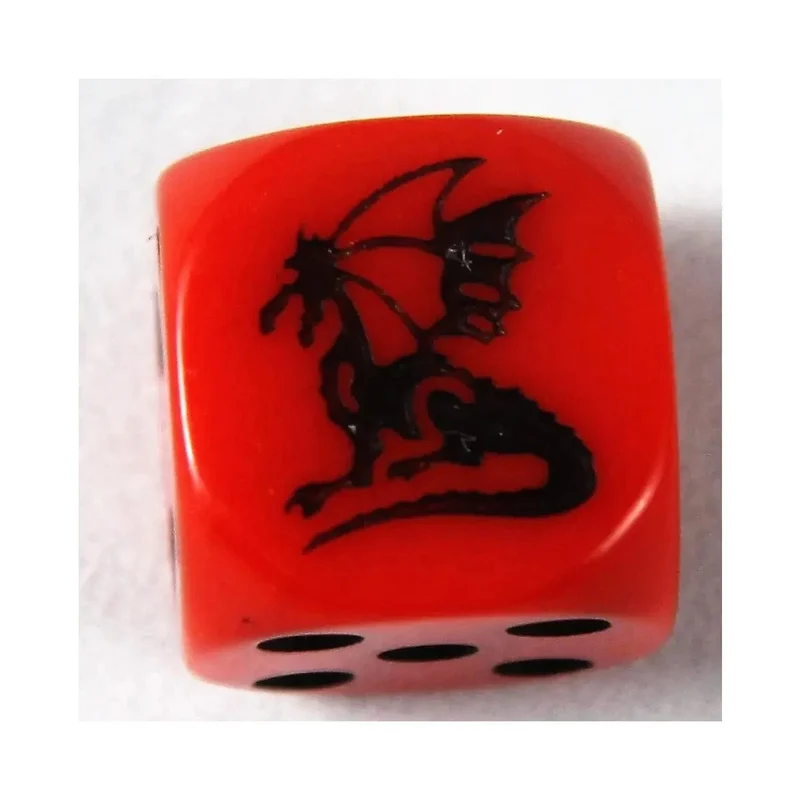 DrachenWürfel W6 rot