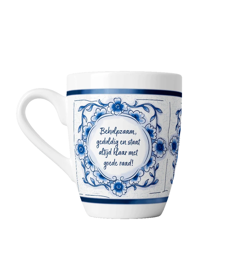 Liebster Daddy Becher Delft Blau